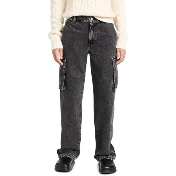 Madewell Women's Low-Slung Straight Cargo Jeans - Picture 3 of 15